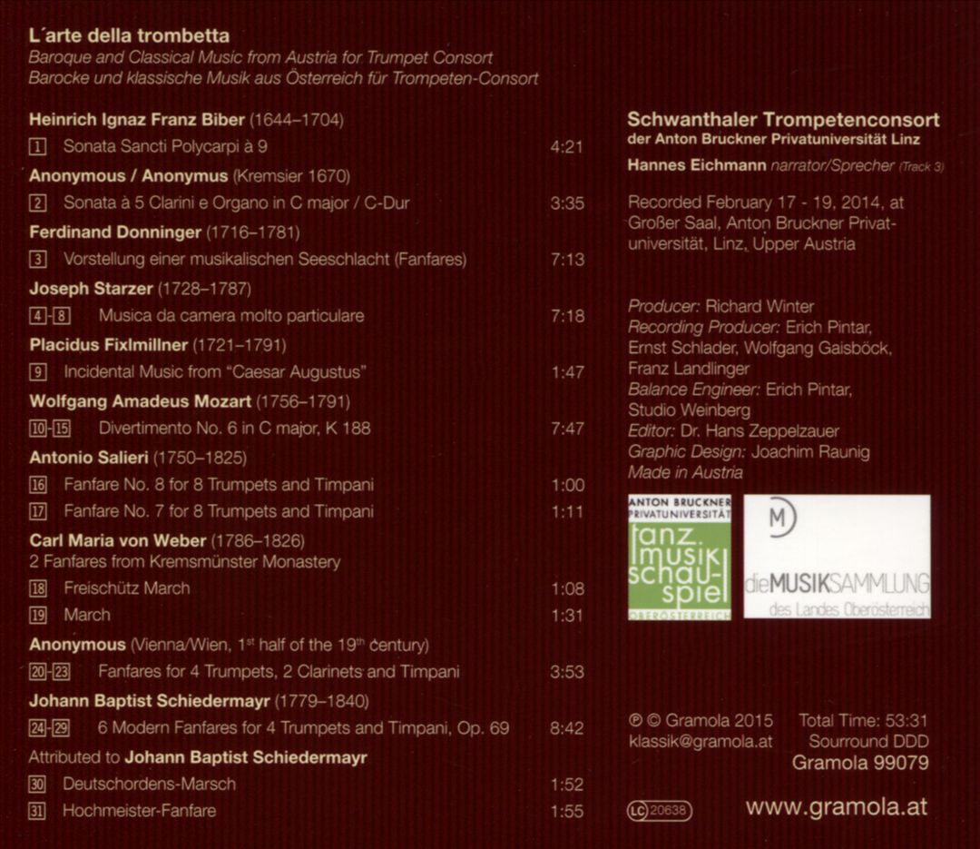 Arte della trombetta cover art