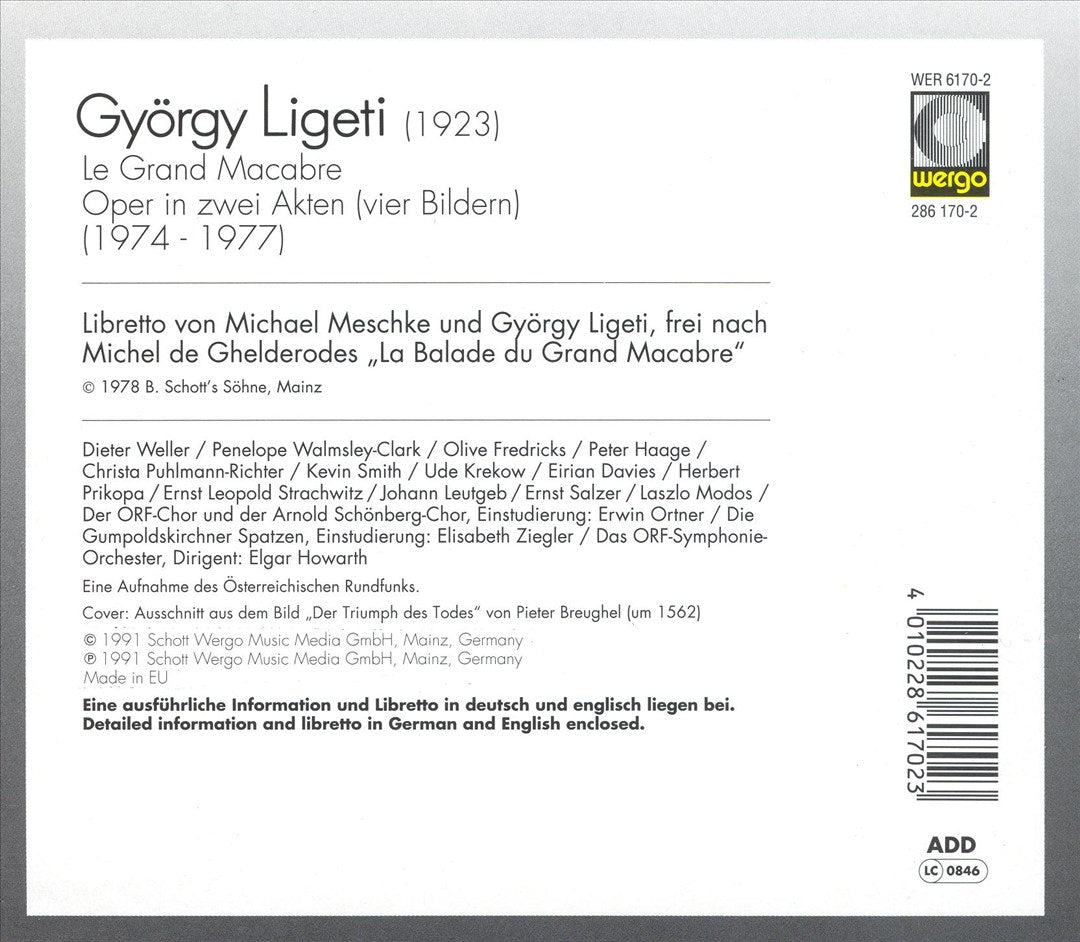 György Ligeti: Le Grand Macabre cover art
