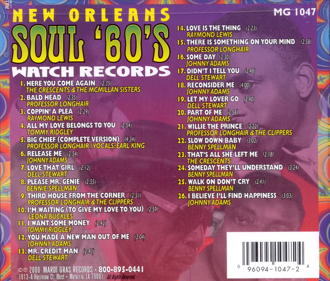 New Orleans Soul '60s: Watch Records cover art