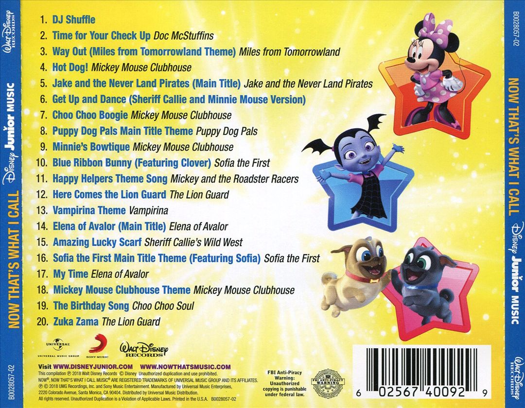 Now That's What I Call Disney Junior Music cover art