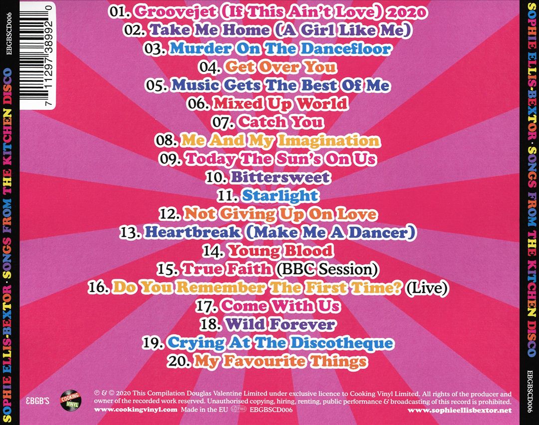Songs From the Kitchen Disco: Sophie Ellis-Bextor's Greatest Hits cover art