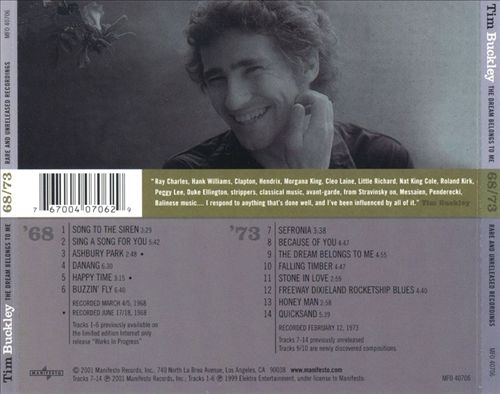 Dream Belongs to Me: Rarities & Unreleased 1968-1973 cover art
