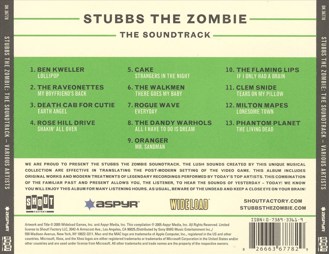 Stubbs the Zombie: The Soundtrack cover art