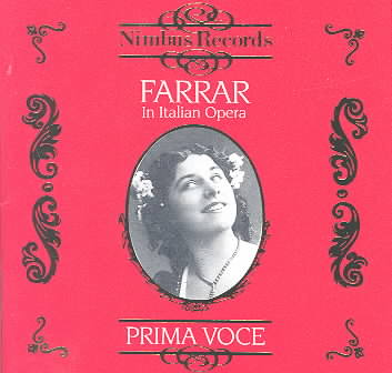 GERALDINE FARRAR IN ITALIAN OPERA 190819 cover art
