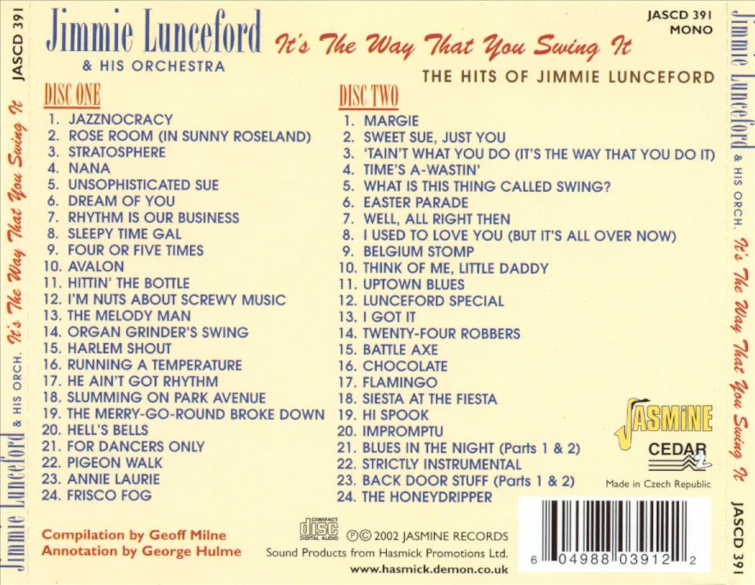 It's the Way That You Swing It: The Hits of Jimmie cover art