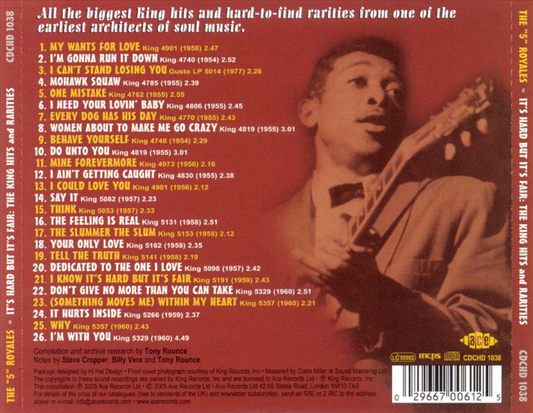 It's Hard But It's Fair: King Hits and Rarities cover art