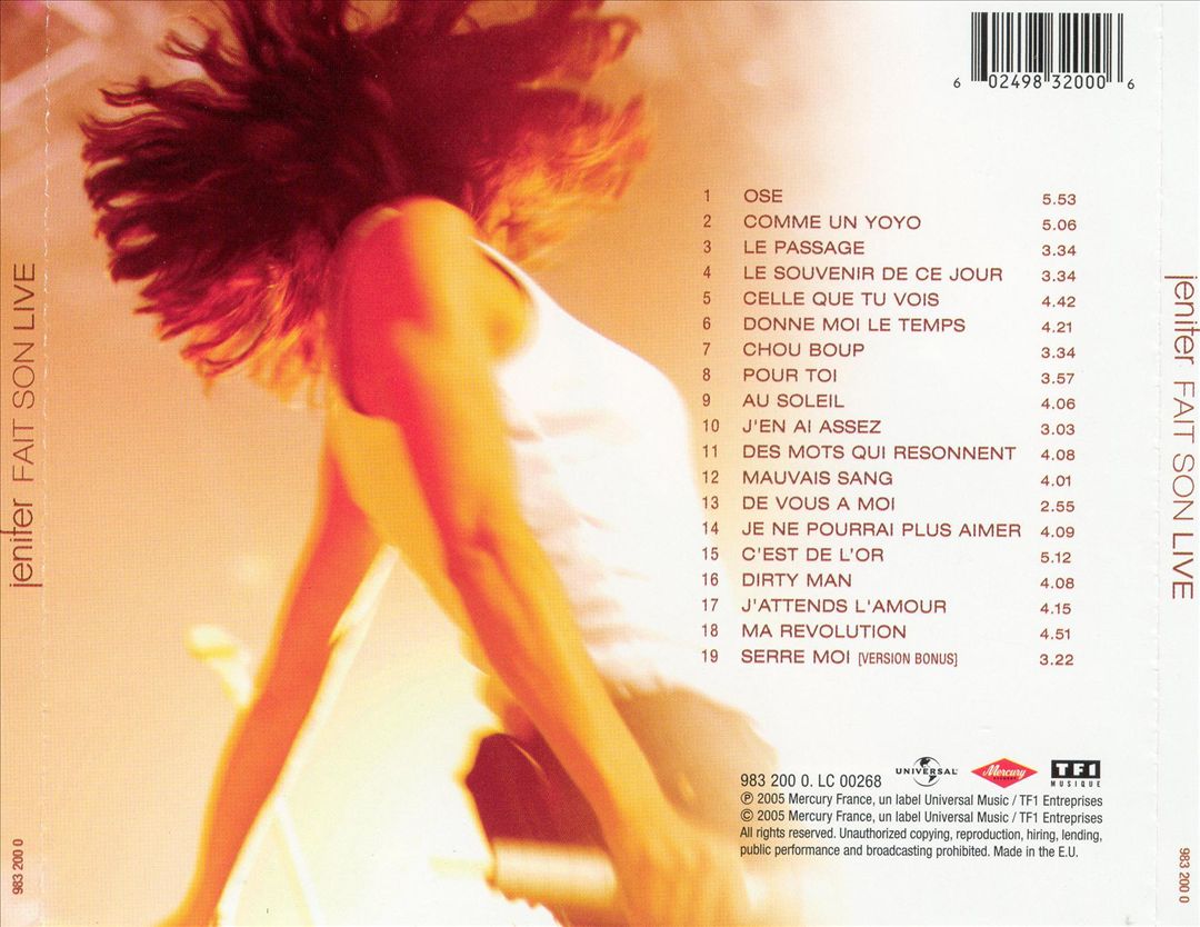 Jenifer Fait Son Live cover art