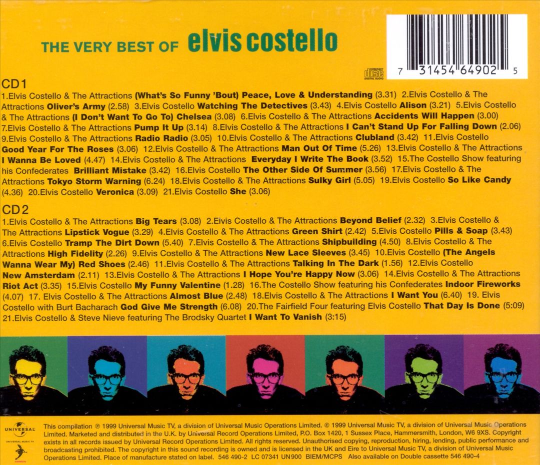 Very Best of Elvis Costello cover art