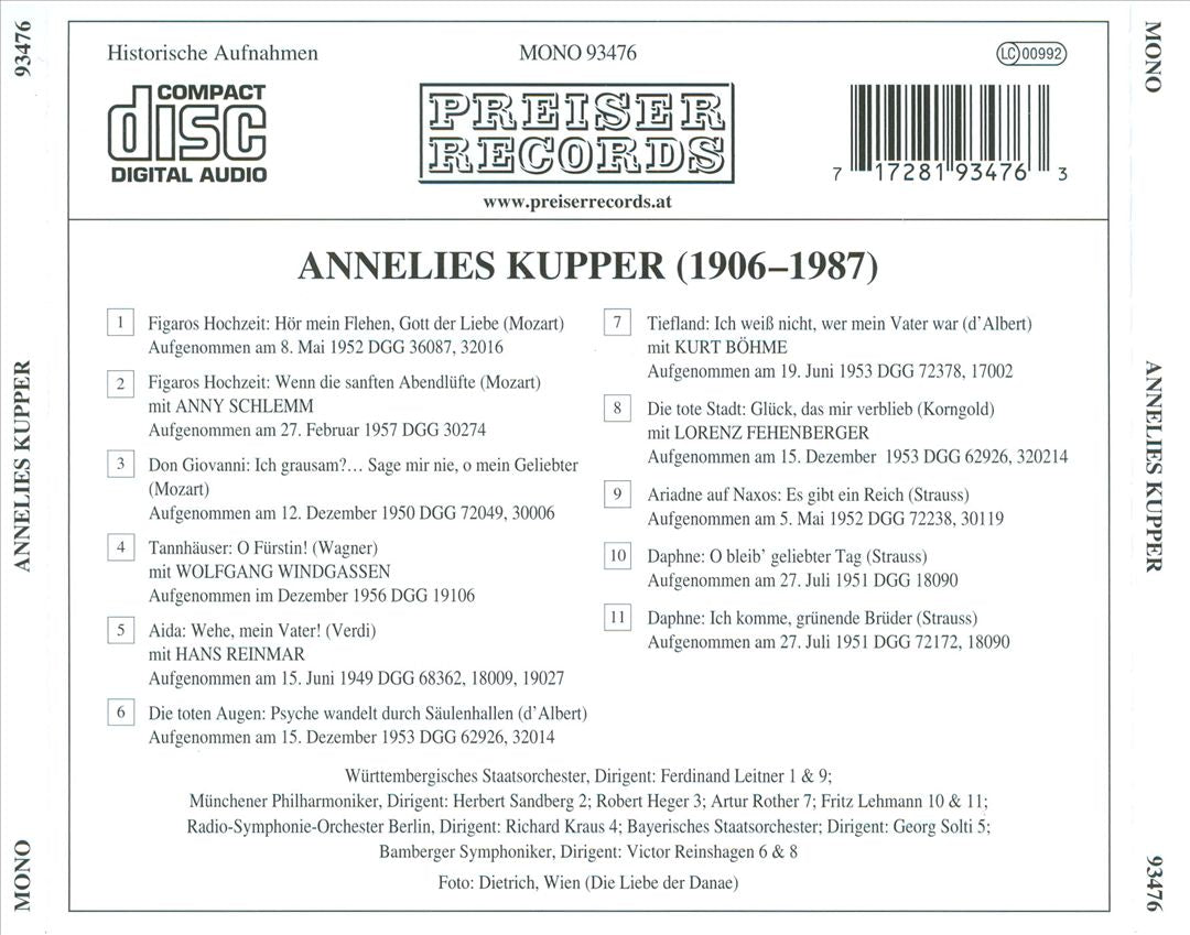 Dokumente einer Sängerkarriere: Annelies Kupper cover art