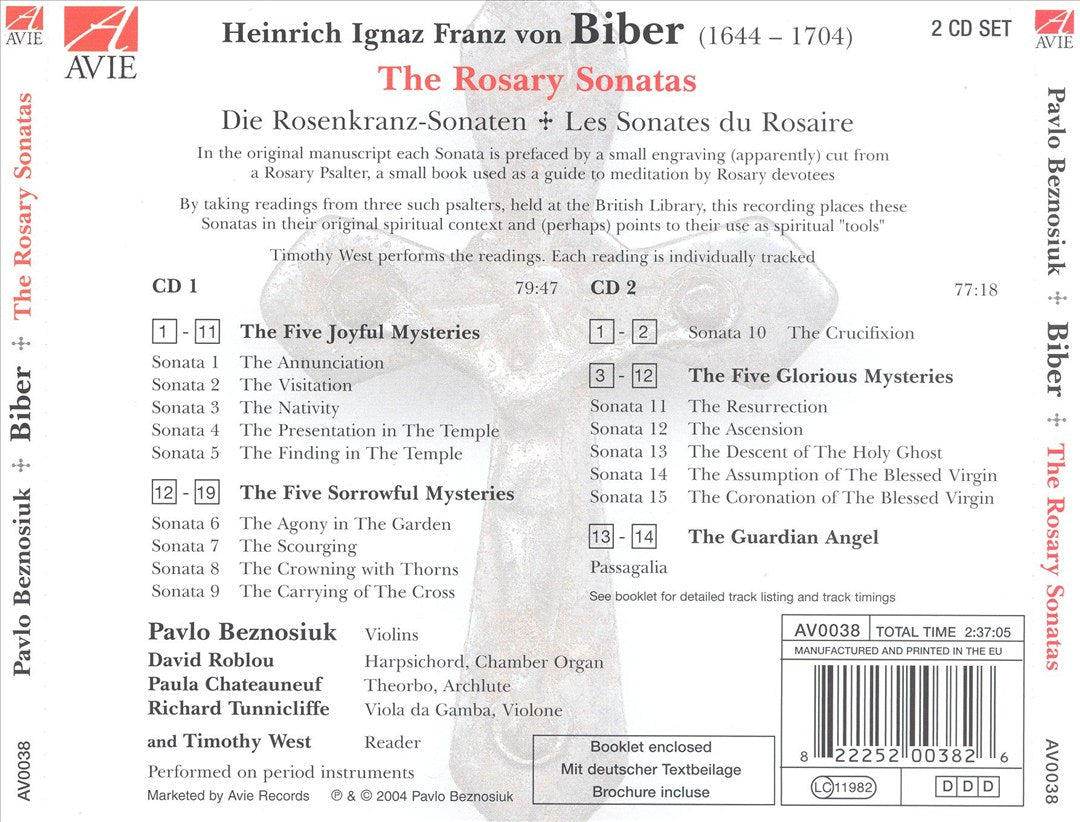 Biber: The Rosary Sonatas cover art
