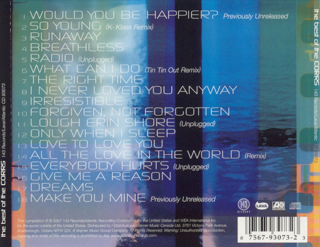 Best of the Corrs cover art