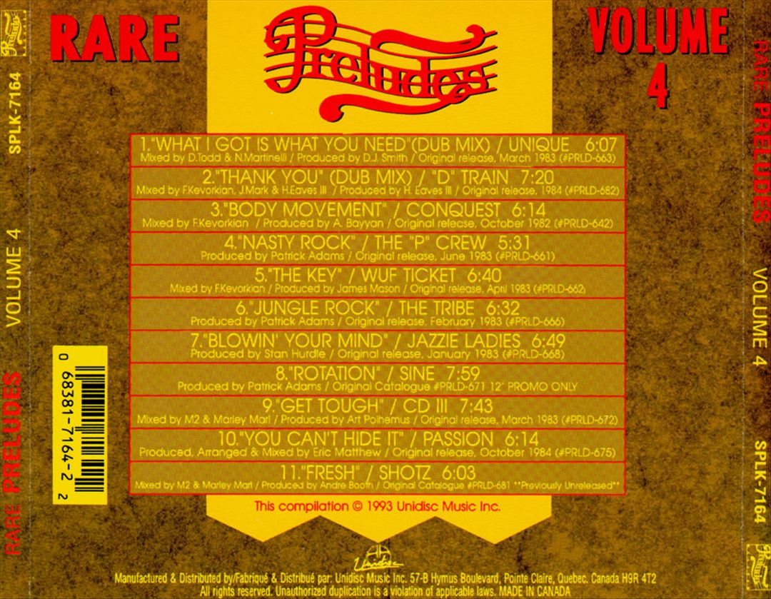 Rare Preludes, Vol. 4 cover art