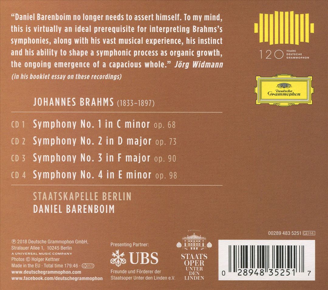 Brahms: The Symphonies cover art