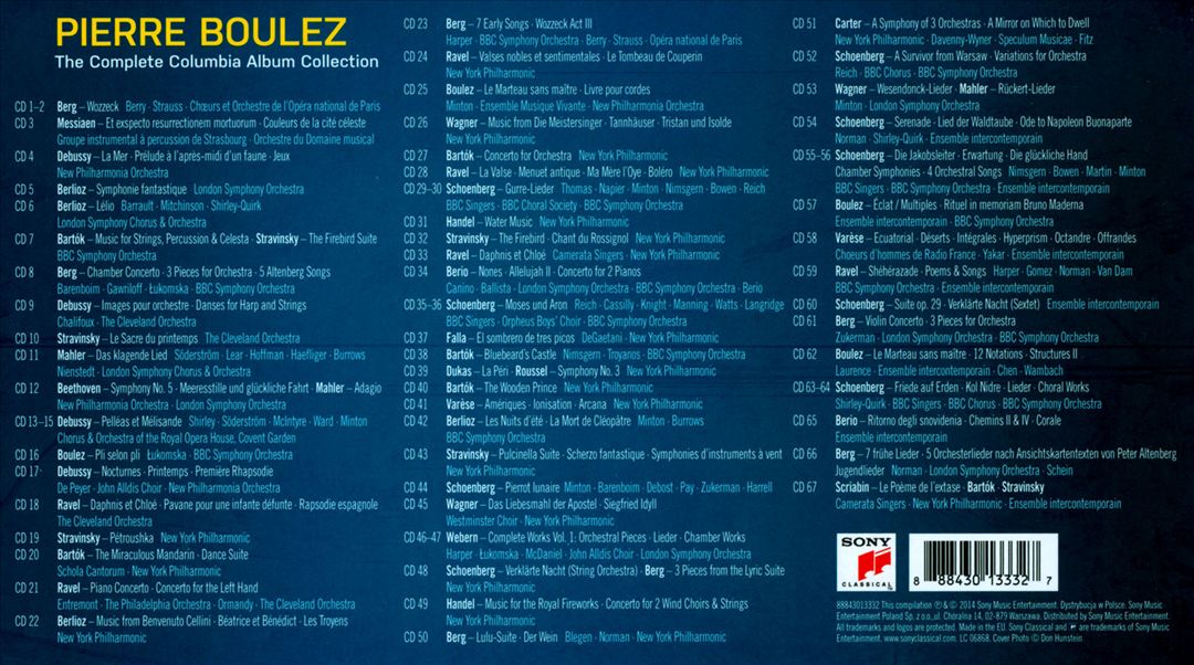 Pierre Boulez: The Complete Columbia Album Collection cover art