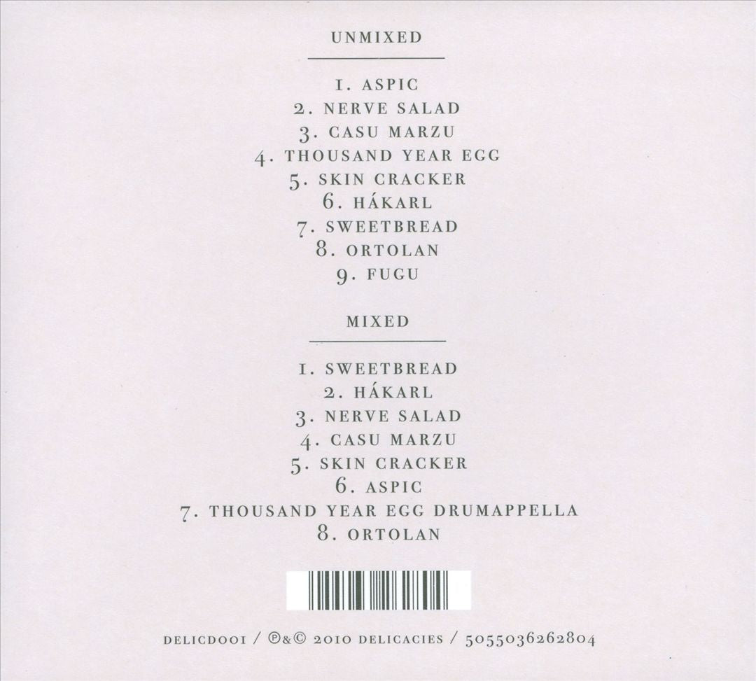 Delicacies cover art