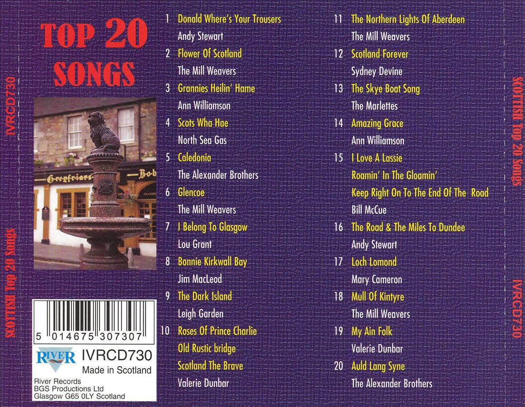 Scottish Top 20 Songs cover art