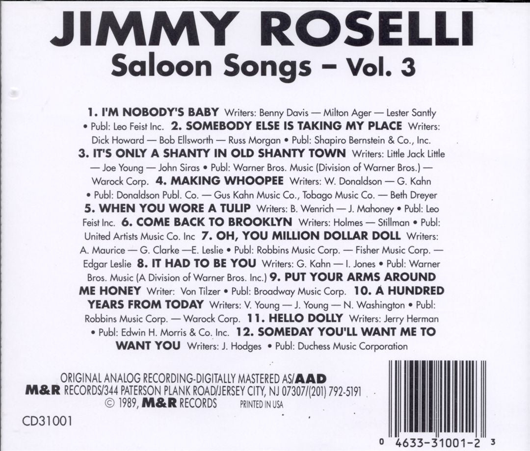 Saloon Songs, Vol. 3 cover art