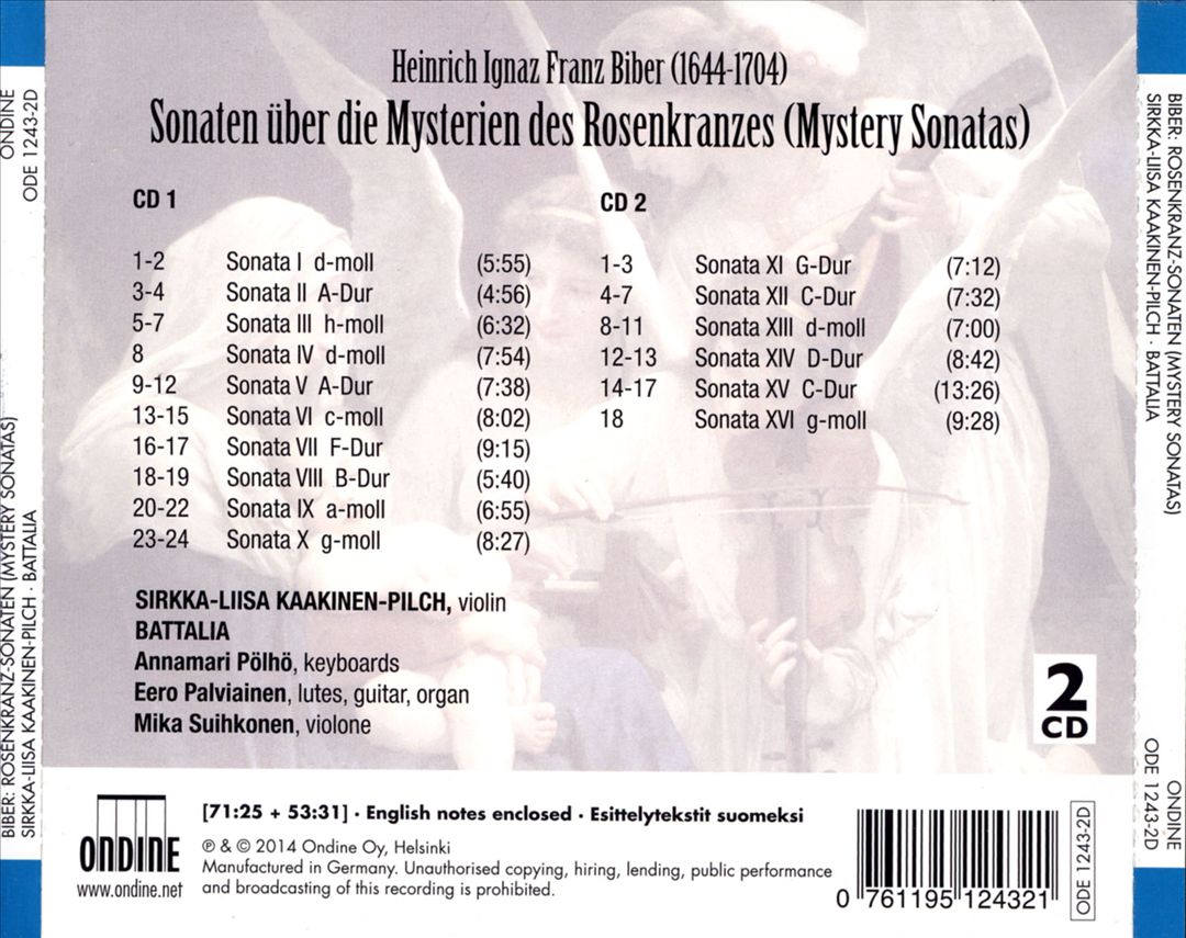Heinrich Ignaz Franz Biber: Mystery Sonatas cover art
