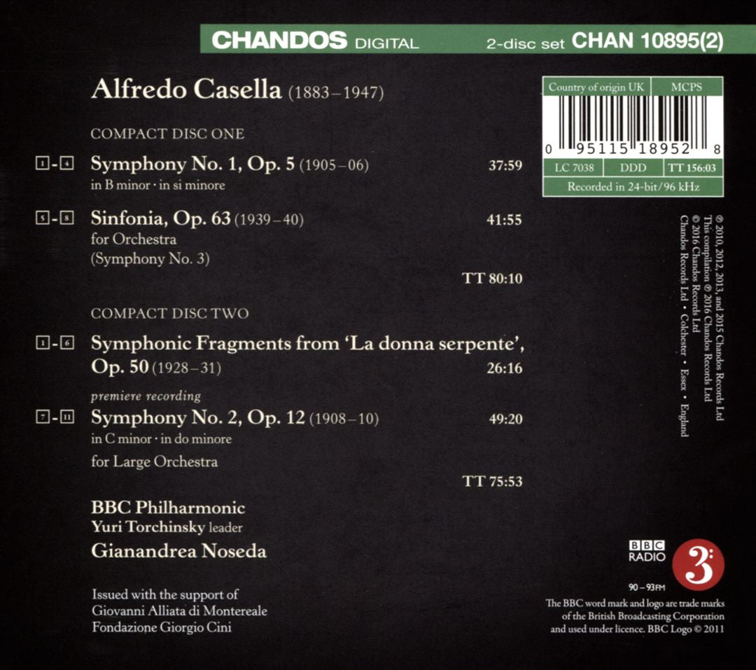 Noseda conducts Casella cover art