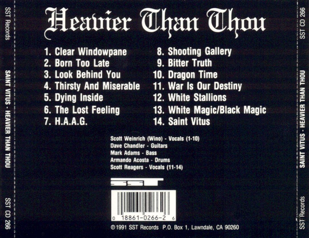 Heavier Than Thou cover art