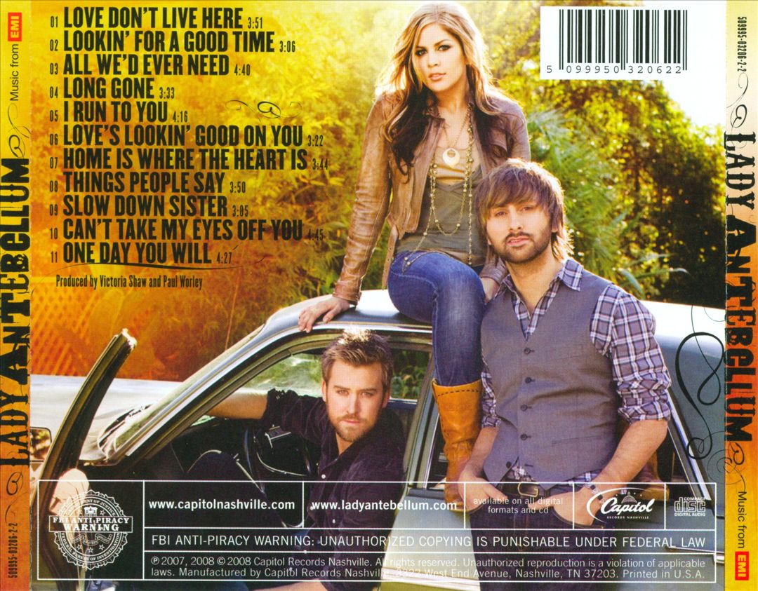 Lady Antebellum cover art