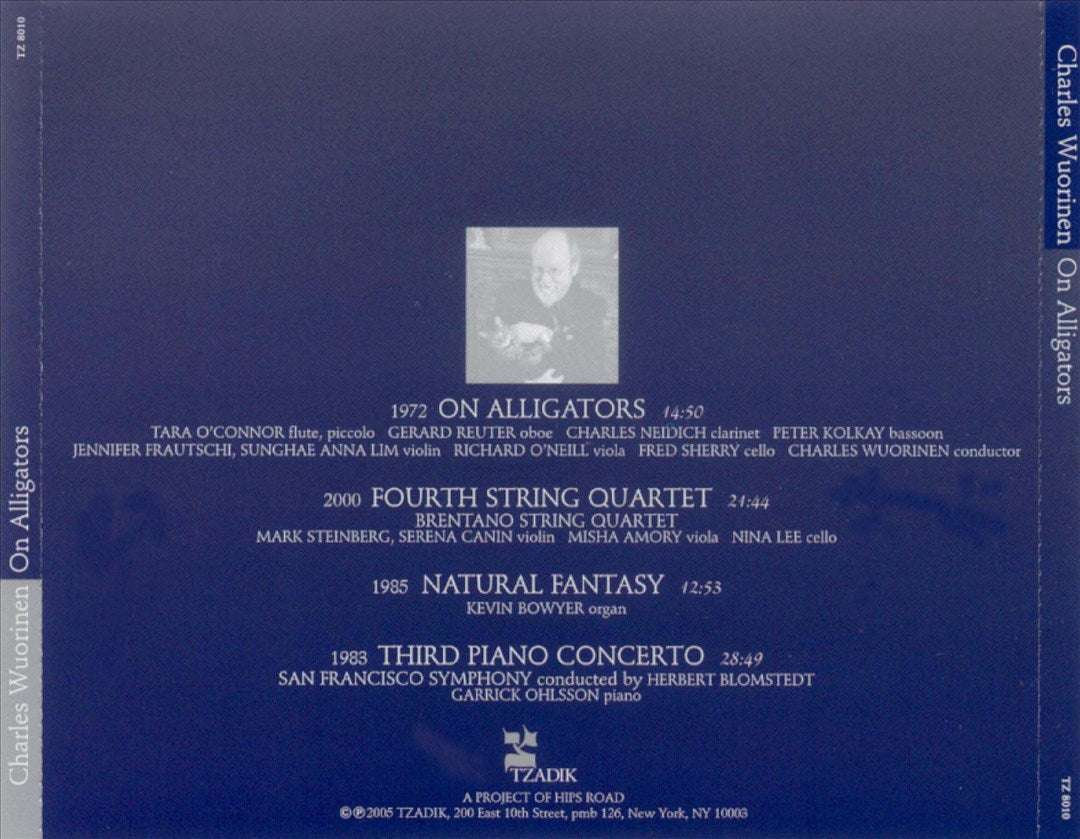 Charles Wuorinen: On Alligators cover art