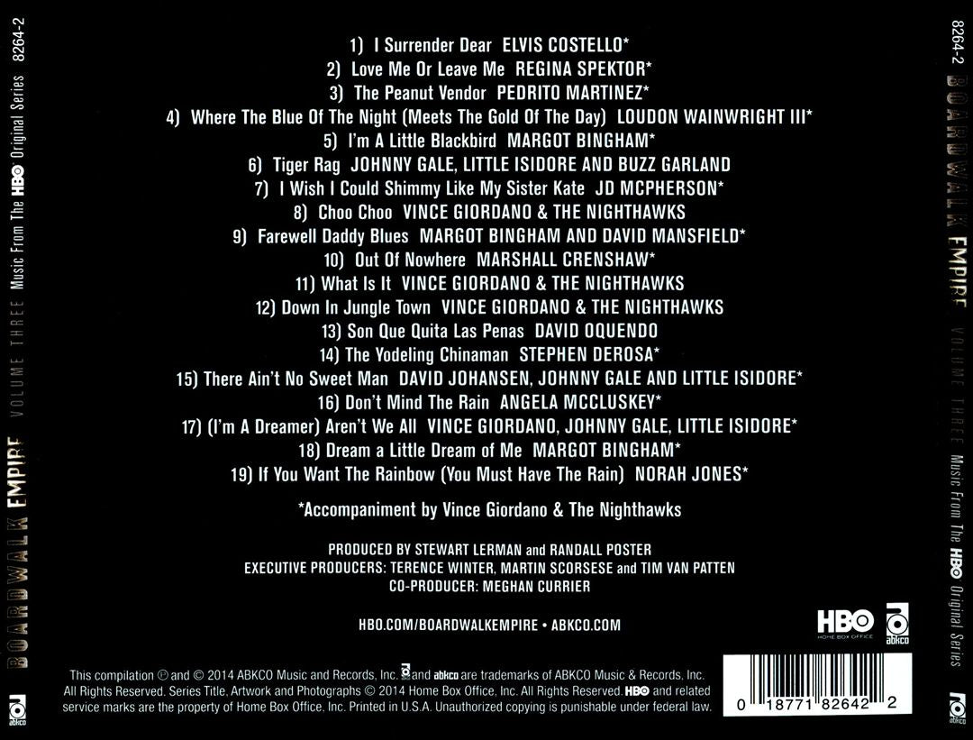 Boardwalk Empire, Vol. 3: Music from HBO Series cover art