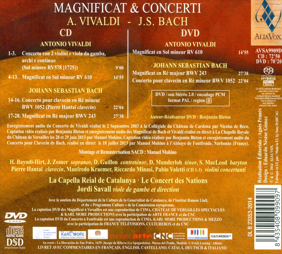 Magnificat & Concerti: A. Vivaldi, J.S. Bach cover art
