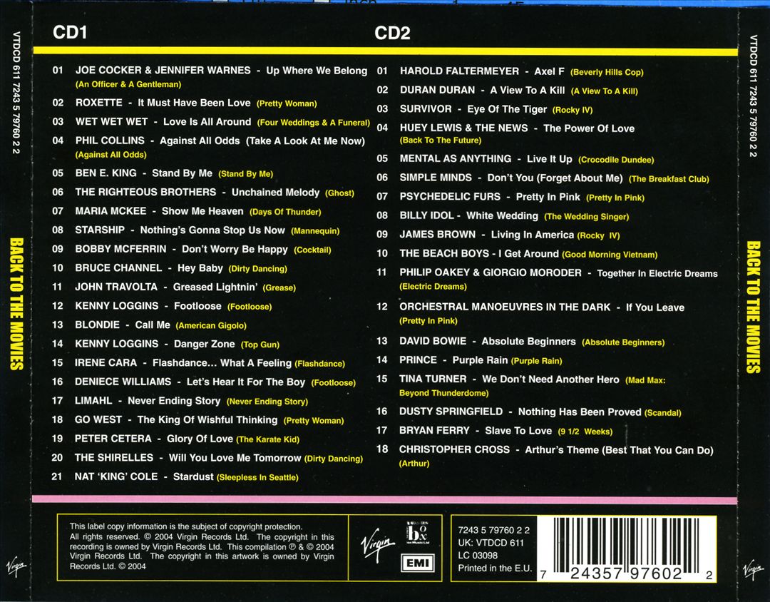 Back to the Movies: Hits from the Flix cover art