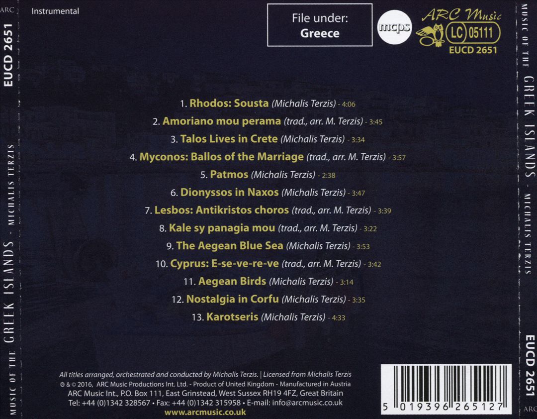 Music of the Greek Island cover art