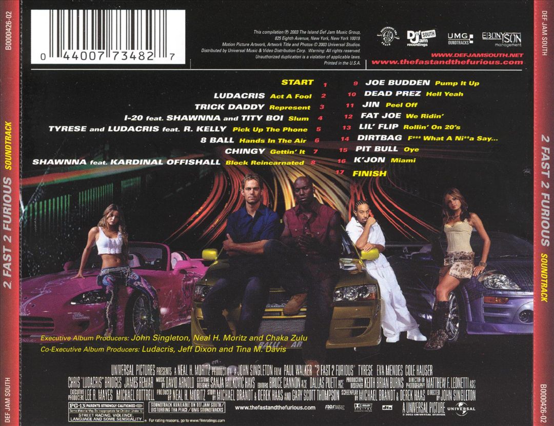 2 Fast 2 Furious cover art