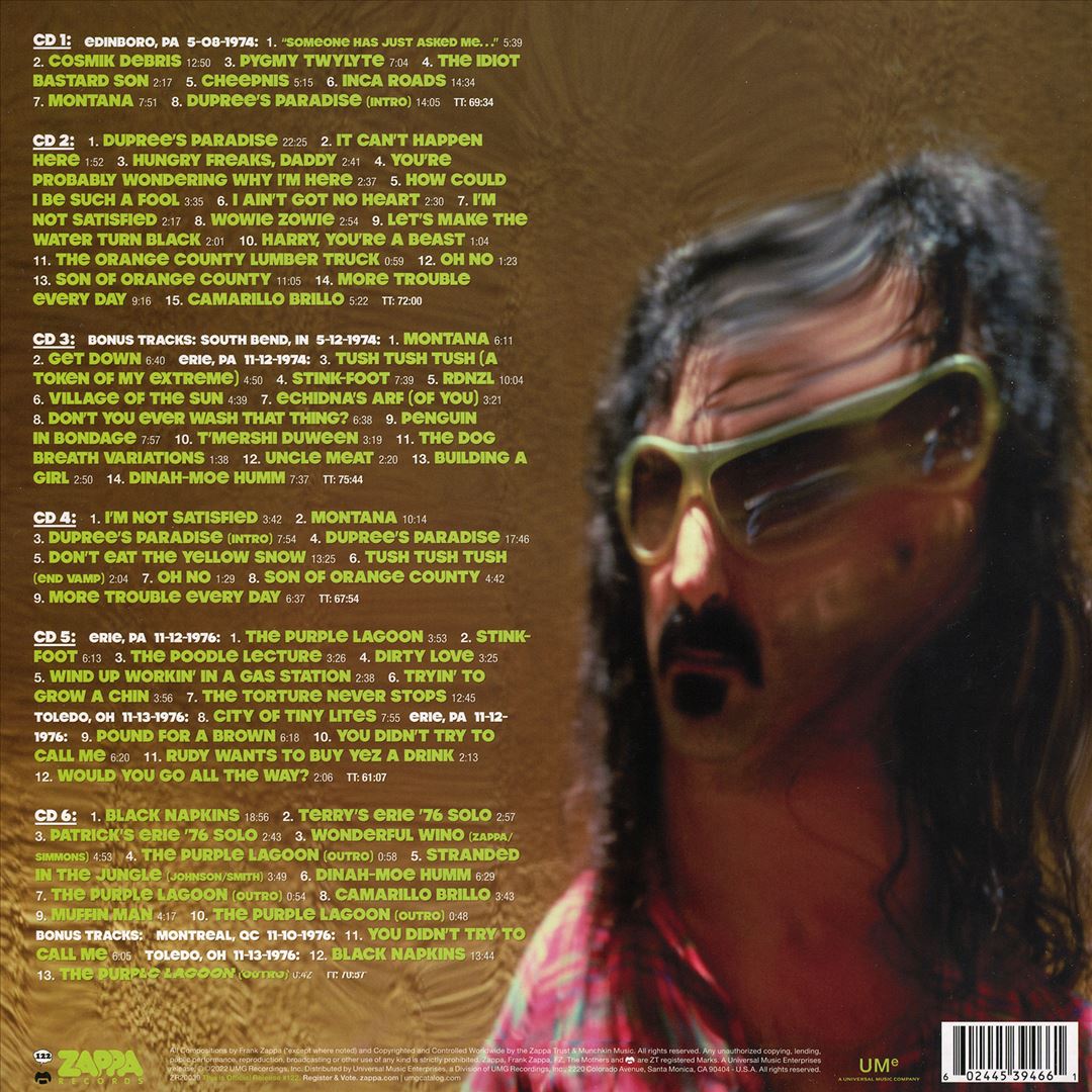 Zappa/Erie cover art