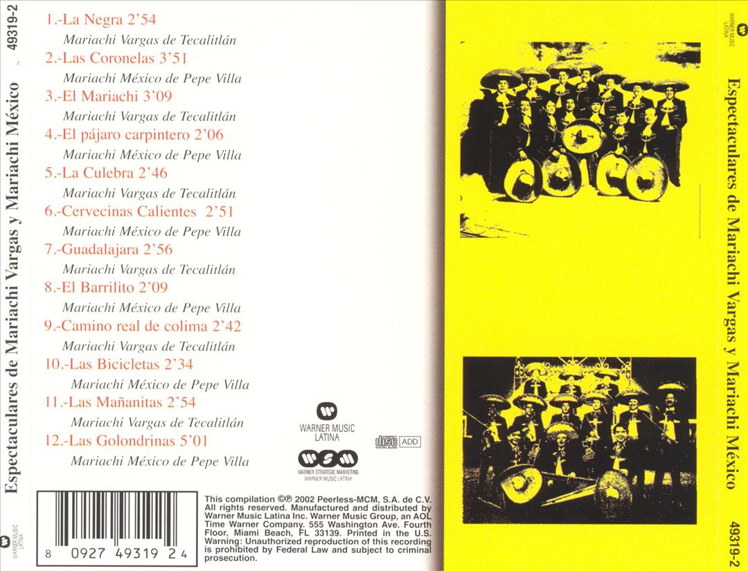 Espectaculares de Mariachi Vargas de Tecalitlan cover art