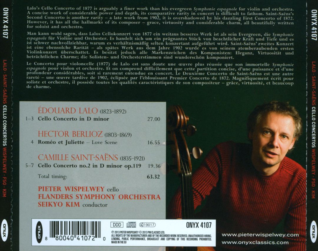 Lalo & Saint-Saëns cover art