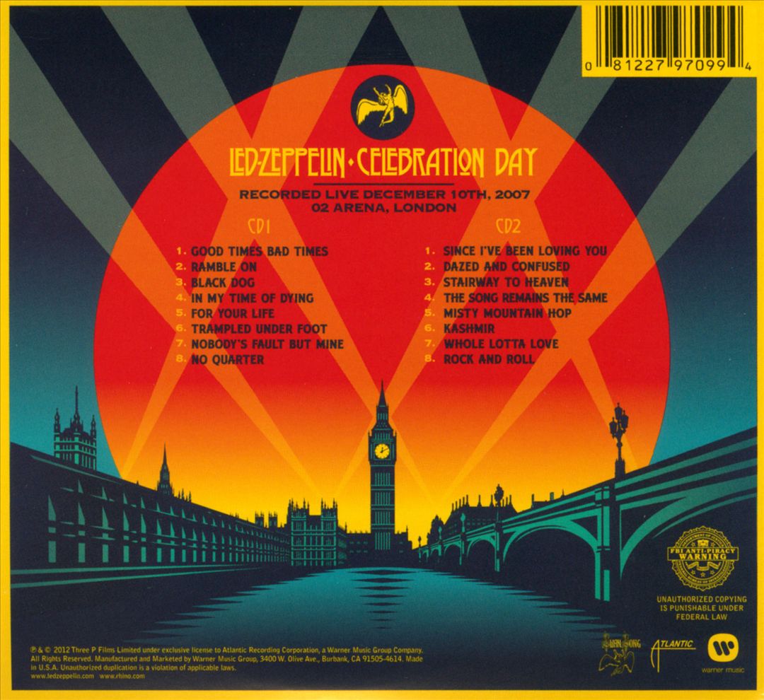 Celebration Day cover art