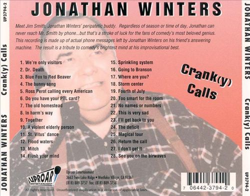 Crank(y) Calls cover art