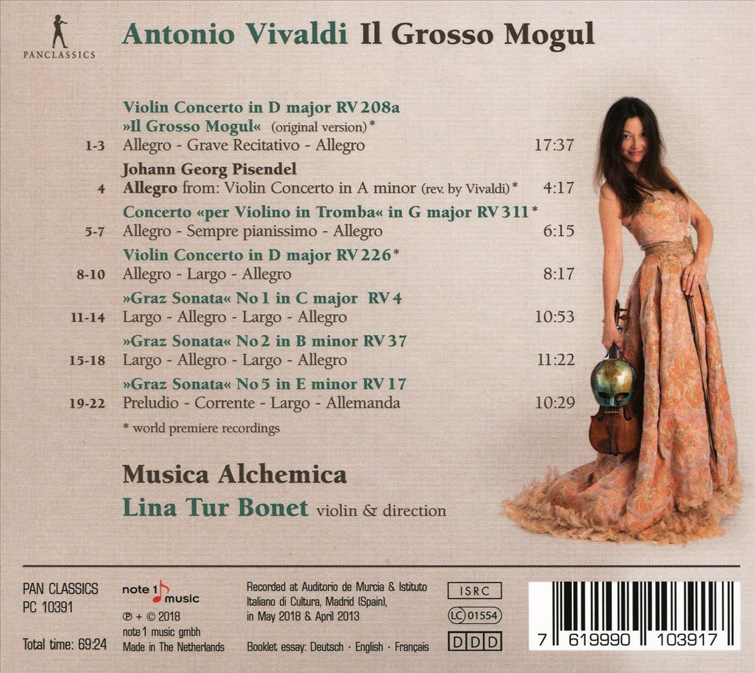 Antonio Vivaldi: Il Grosso Mogul - Violin Concertos & Sonatas cover art