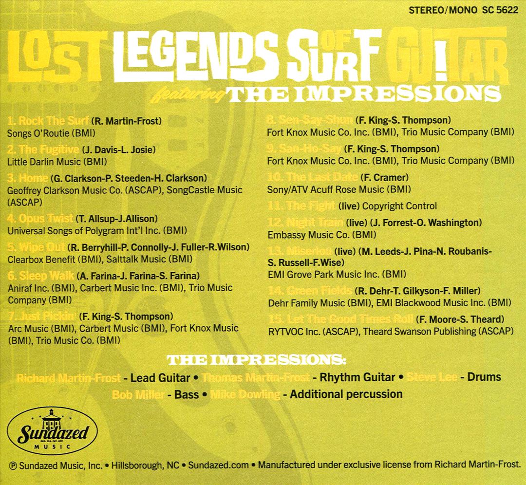Lost Legends of Surf Guitar cover art