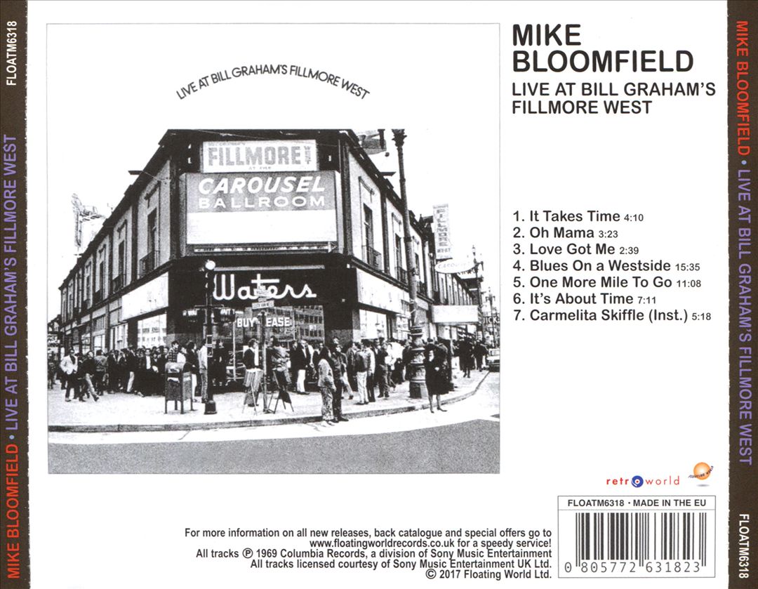 Live at Bill Graham's Fillmore West cover art
