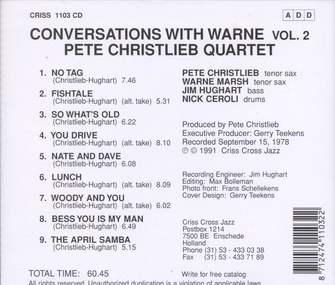 Conversations with Warne, Vol. 2 cover art