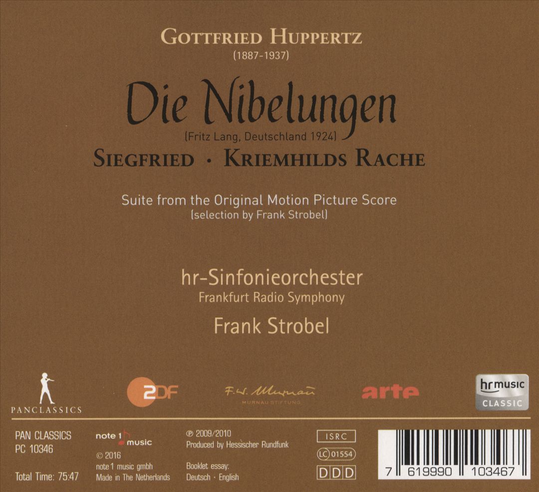 Nibelungen: Suite from the Original Motion Pictures Score by Gottfried Huppertz cover art