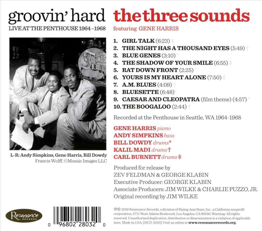 Groovin' Hard: Live at the Penthouse 1964-1968 cover art
