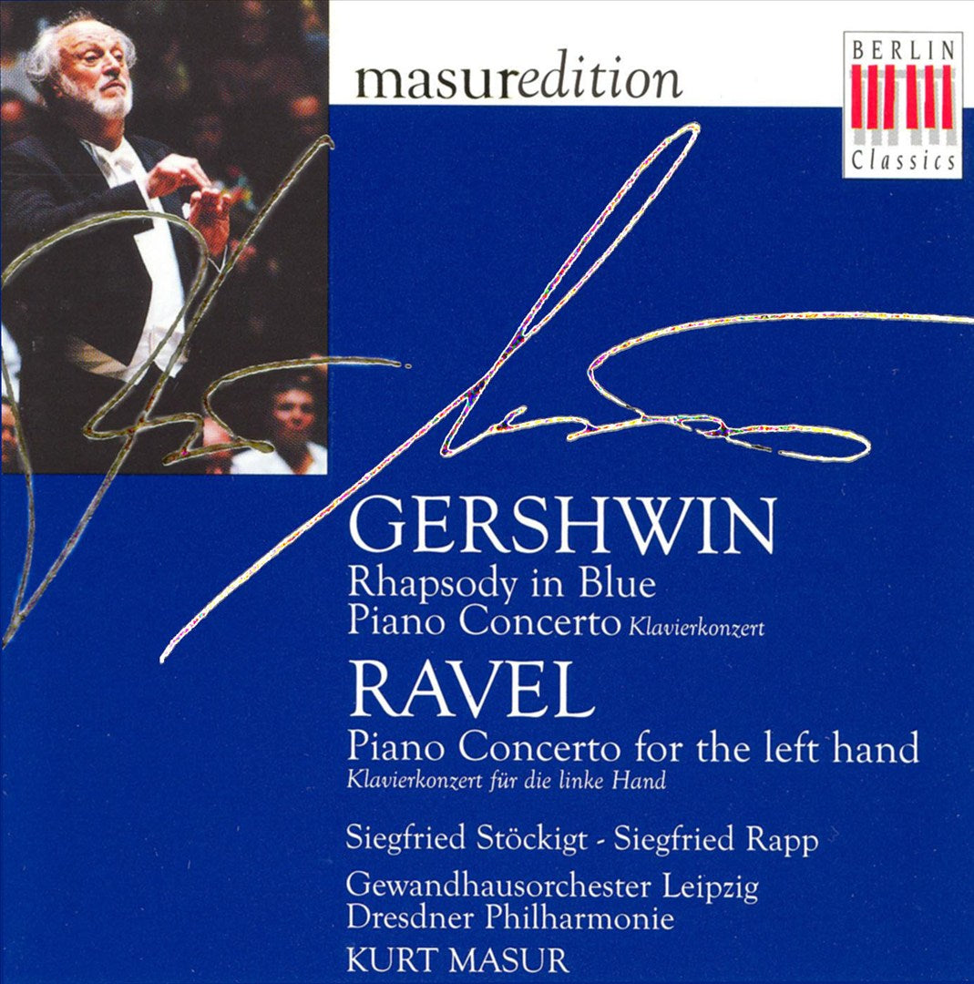 Gershwin: Rhapsody in Blue; Piano Concerto; Ravel: Piano Concerto for the left hand cover art