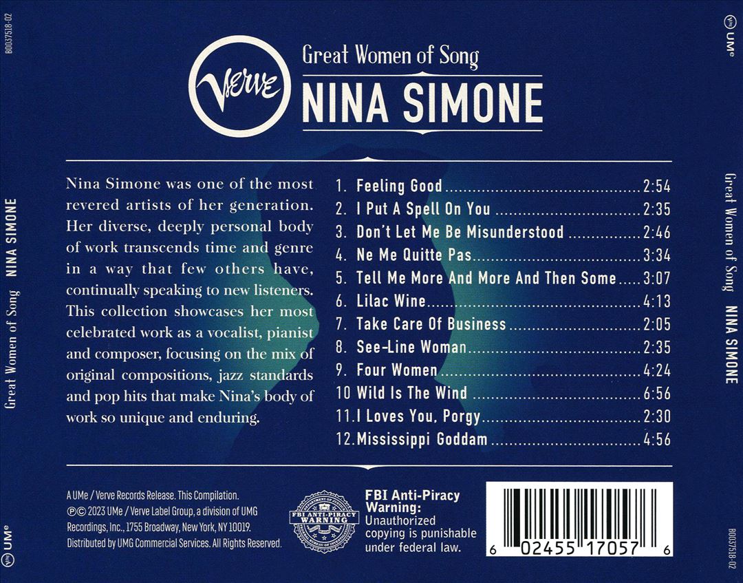 Great Women of Song: Nina Simone cover art