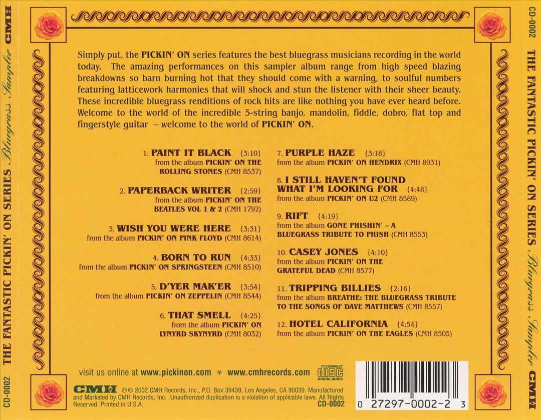 Fantastic Pickin' on Series Bluegrass cover art