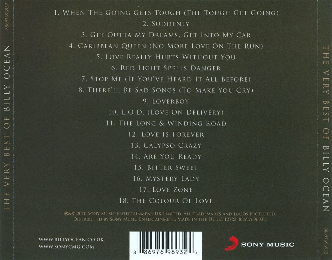 Very Best of Billy Ocean cover art