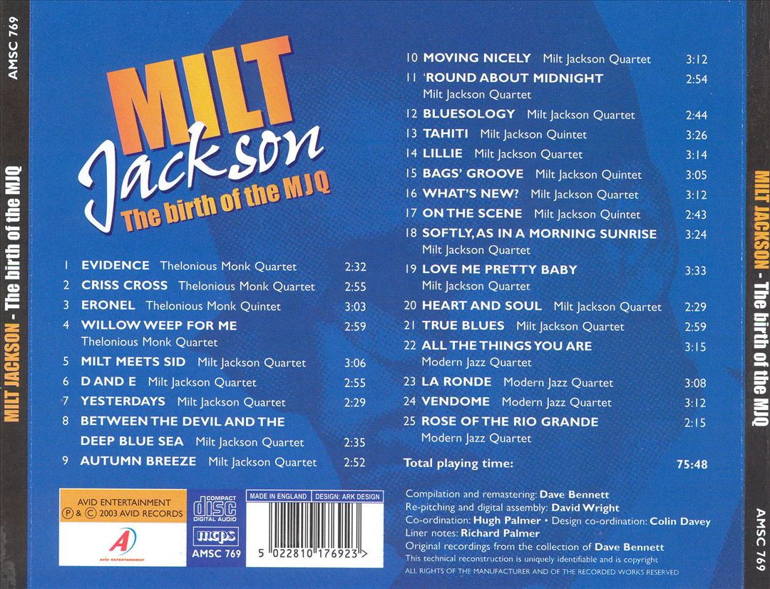 Birth of the Modern Jazz Quartet cover art