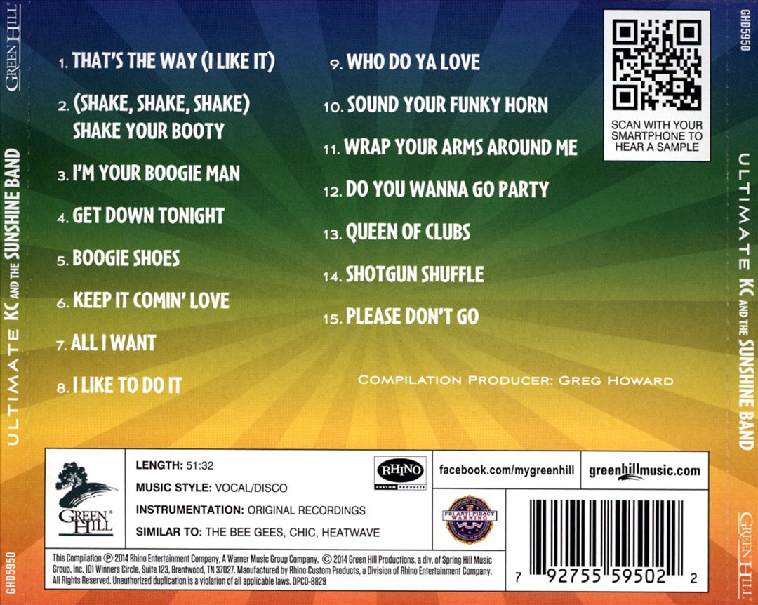 Ultimate KC & the Sunshine Band: 15 Original Hits cover art