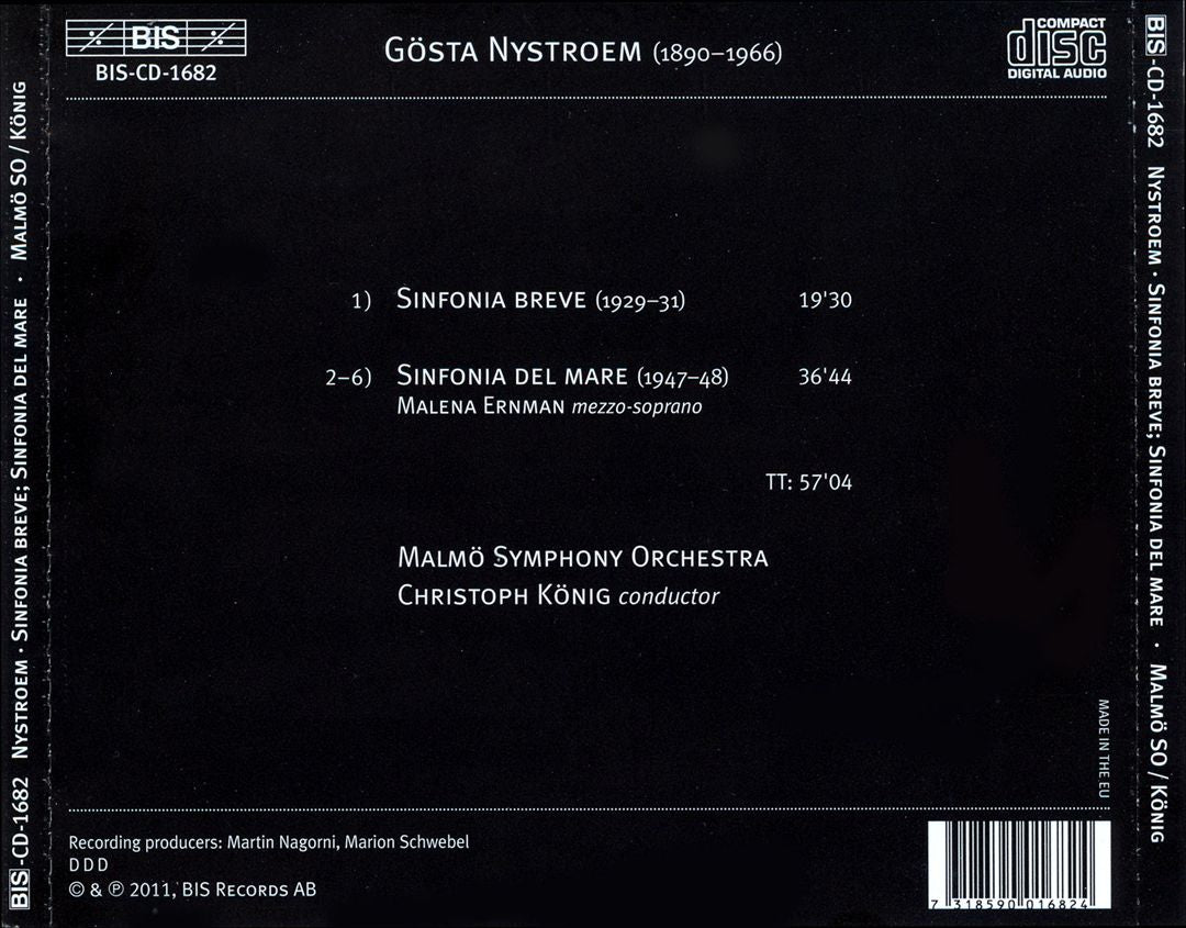Gösta Nystroem: Sinfonia del Mare; Sinfonia Breve cover art