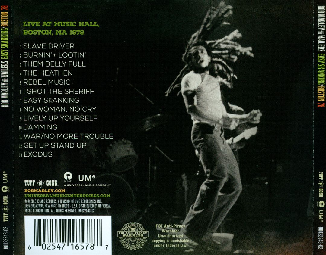 Easy Skanking in Boston '78 cover art